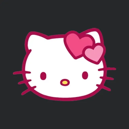 Hello Kitty Big Face Cartoon Anime Cat Cute