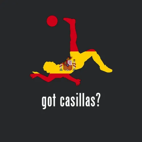 Iker Casillas Spain Gk Black Football Soccer World