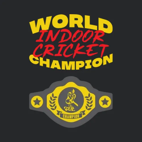 Indoor Cricket World Champion Belt Funny Sports Hobby