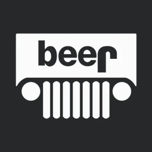 Jeep Logo Beer Black