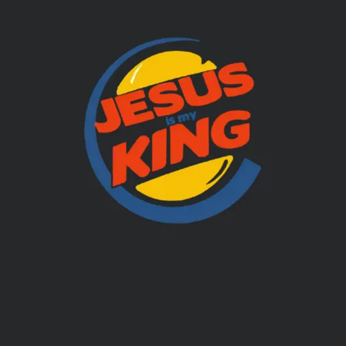 Jesus Is My King Burger King Logo Parody