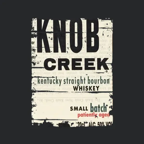 Knob Creek Bourbon Alcohol Drinking Gift Distressed
