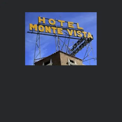 Monte Vista Hotel Flagstaff Logo Sign Scary Haunted Motels