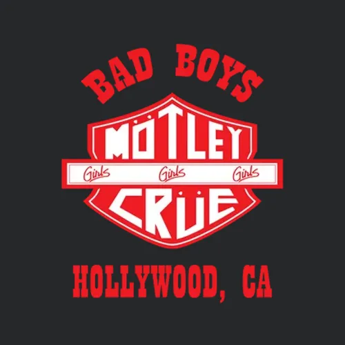 New Motley Crue Metal Rock Band Bad Satandard White