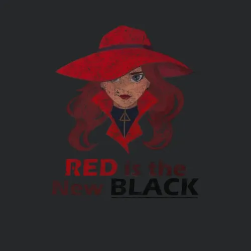 Red Is The New Black Cartoon Retro
