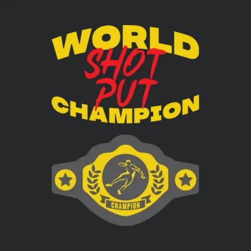 Shot Put World Champion Belt Funny Sports Hobby