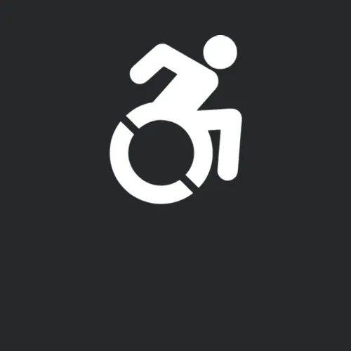 Speeding Wheel Chair Disability Special Olympics Fan