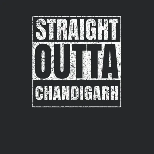 Straight Outta Chandigarh India Parody City Worn