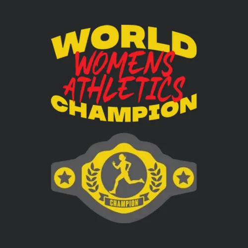 Womens Athletics World Champion Belt Funny Sports Hobby