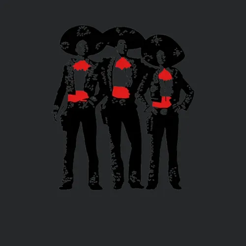 The Three Amigos Silhoutte Cut Out Fan Holiday Ornament
