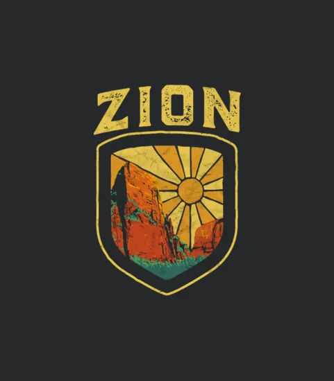 Zion National Park Utah Shirt Retro Vi
