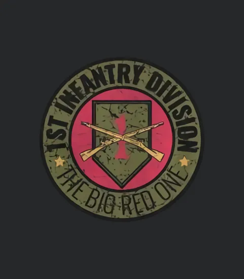Distressed Big Red One 1st Infantry Division T 20554
