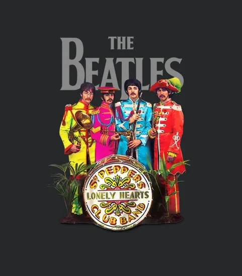 Bbrb 001 The Beatles Sgt Peppers Lonely Hearts Club Band White Black