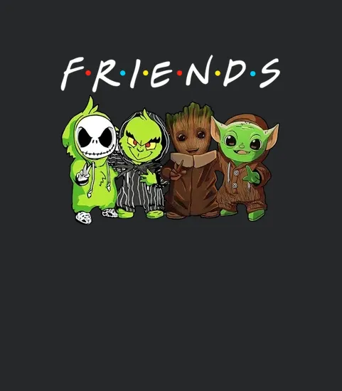 Grinch Groot Jack Skellington Yoda Friends