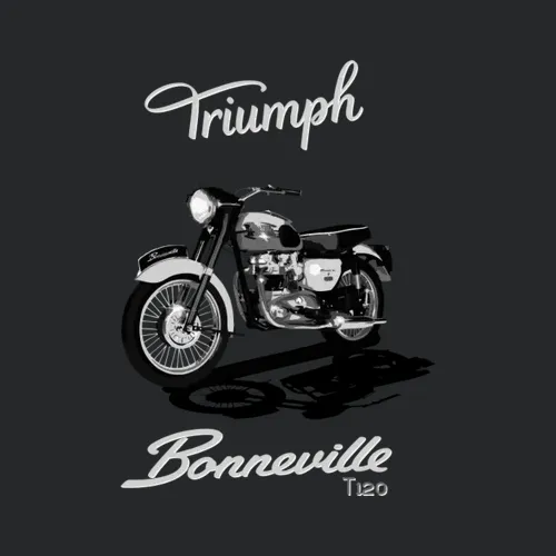 Vintage Triumph Bonneville T120 Motorcycle