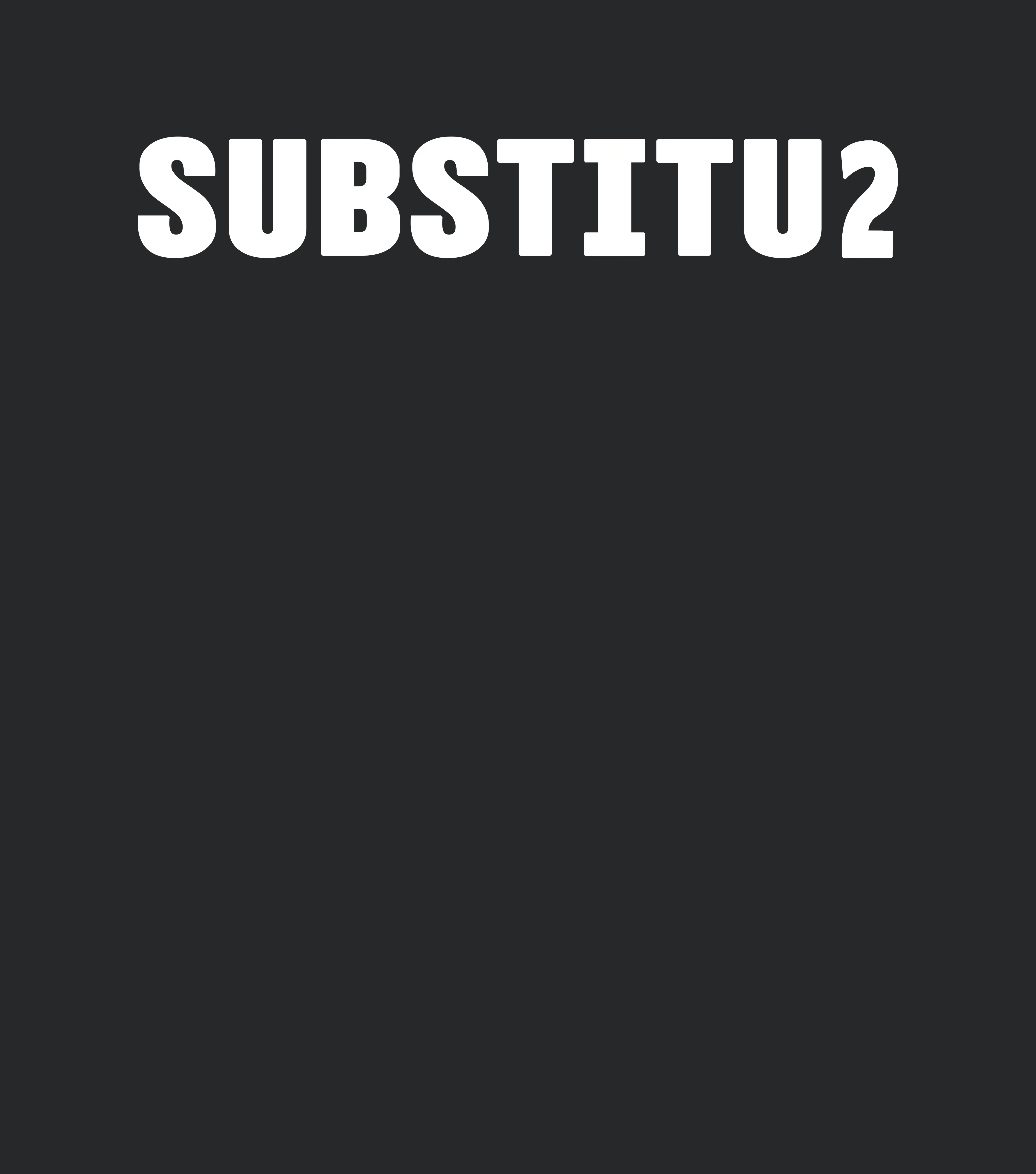 Substitu2 Chris Martin U2 Black