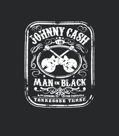 The Man In Black Johnny Tees Cash Outlaw Music