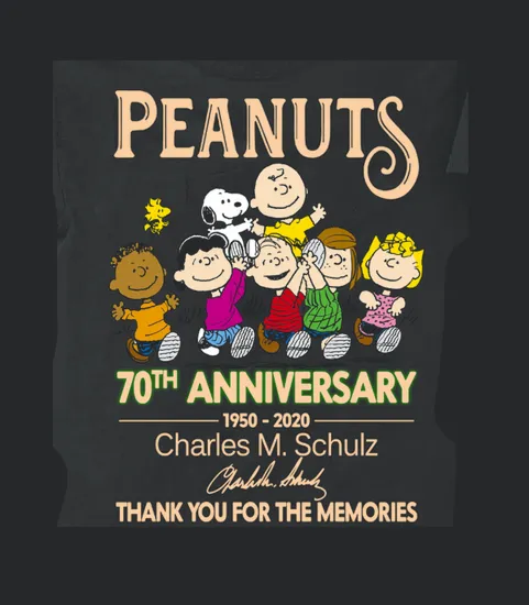 70th Anniversary Peanuts Charles M Schulz Thank You For Memories