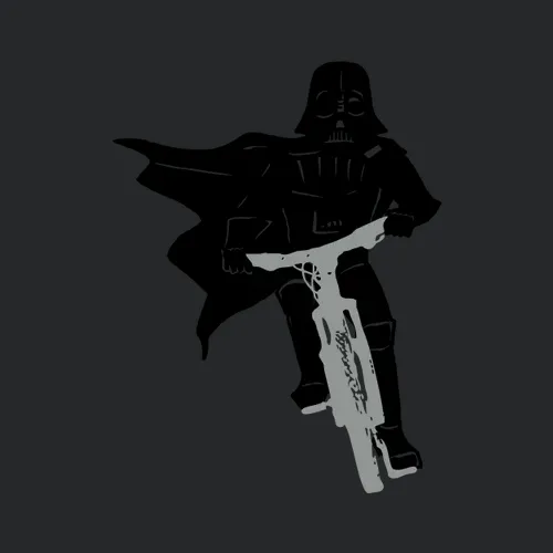 Darth Vader Chad Vader Riding A Bike