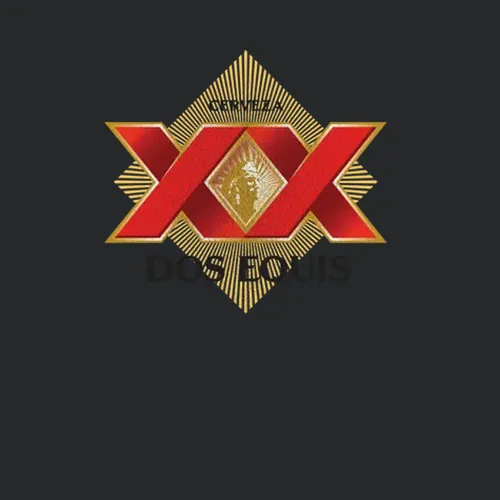 Dos Equis Beer Light Grunge Drinking