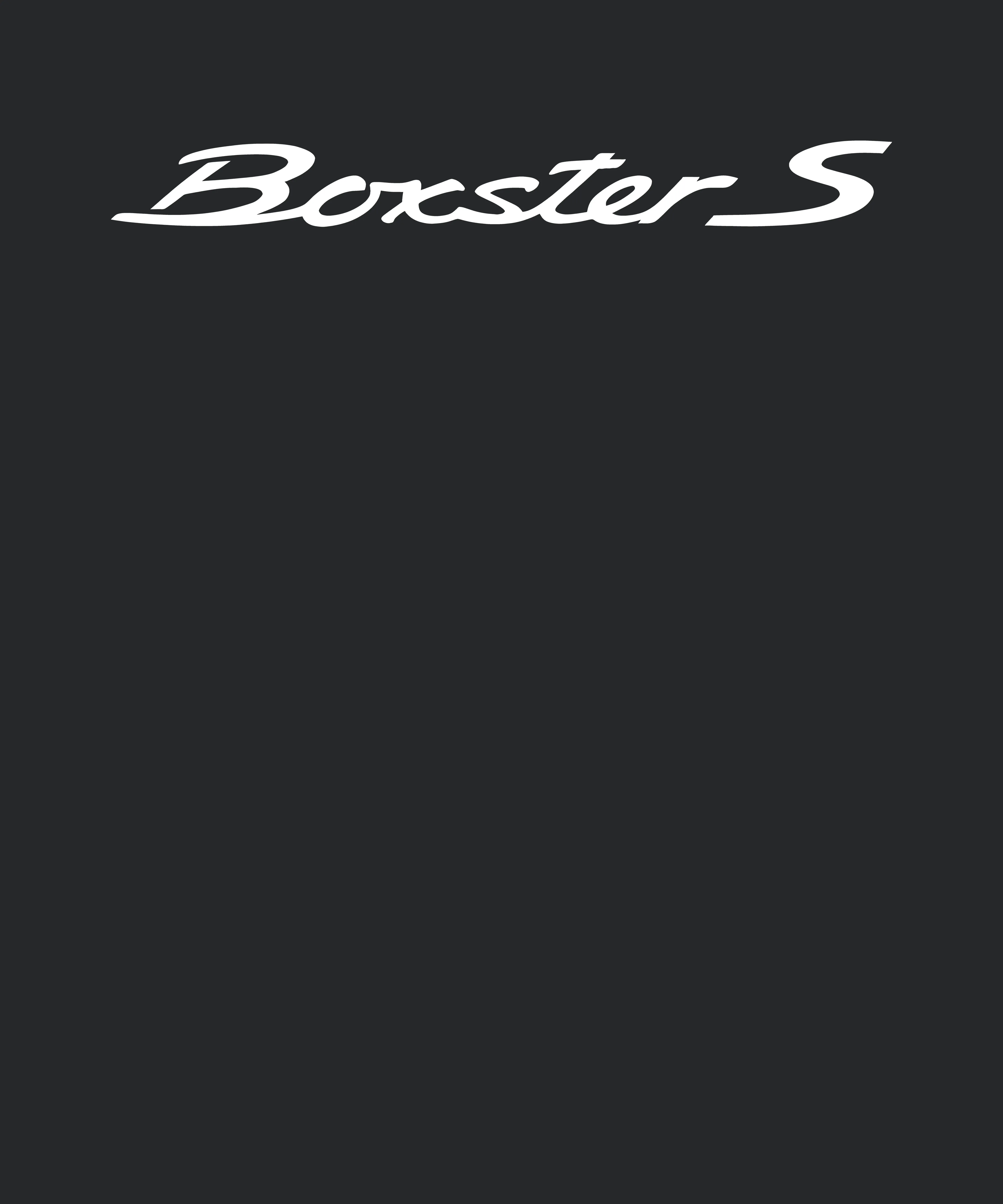Porsche Boxter S Automobile Car Motorcycle Parts Cool Distressed Brand Logo Emblem White Font