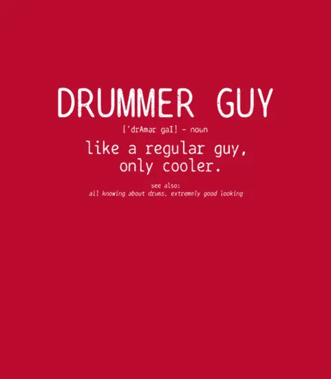 Drummer Guy Gift Vintage Drums Funny