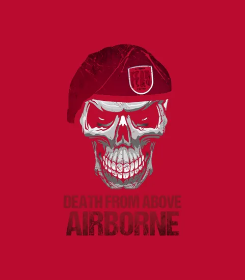 Airborne Death From Above Us Army Veteran