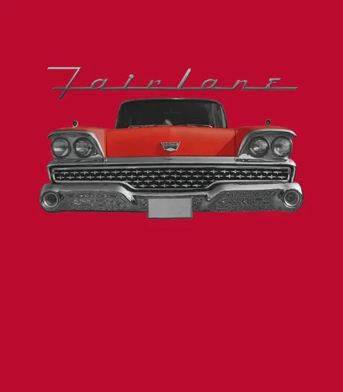 1959 Ford Fairlane Front Red