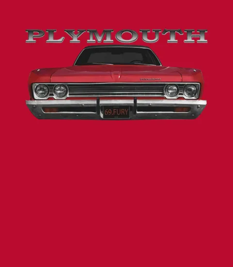 1969 Plymouth Fury Front Red