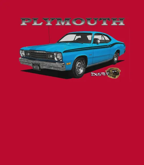 1973 74 Plymouth Duster Blue Black Stripe