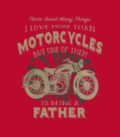 Motorcycle Father Funny Vintage Biker Dad