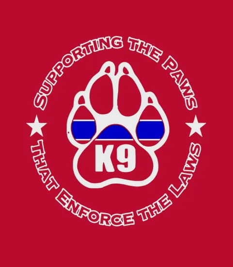 Police K9 Supporting The Paws Enforce The Laws
