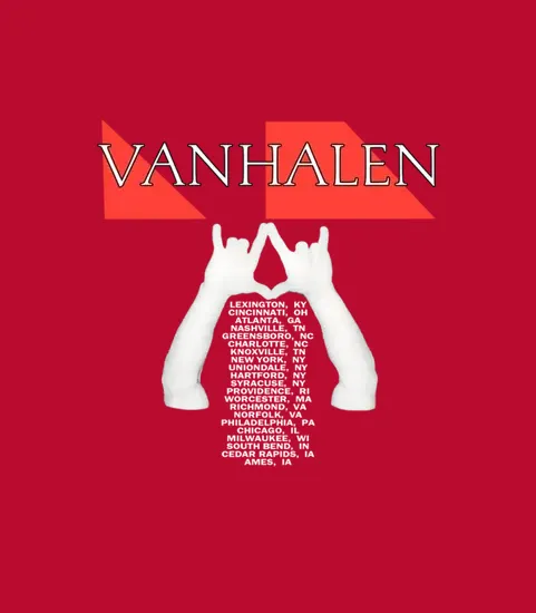 Double Sided Vintage Van Halen Ou812