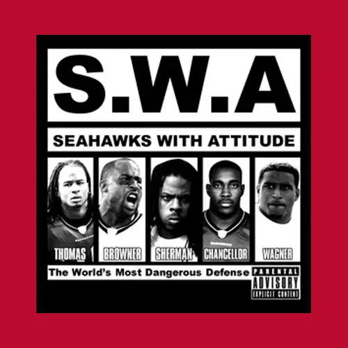 Seahwaks With Attitude Swa Richard Sherman Booby Wagner Football
