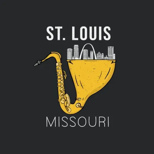 St Louis Skyline Souvenir Saxophone Jazz Music