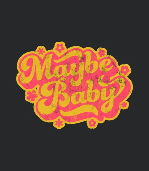 Maybe Baby 70s Style Vintage Look