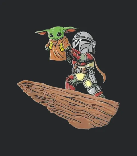 Baby Yoda Pride Rock The Mandalorian Lion King