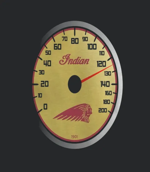 Indian Vintage Motorcycle Dial