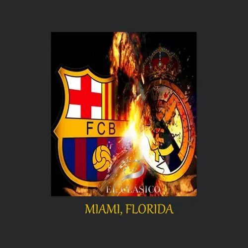 Barcelona Real Madrid El Clasico Spanish Footbal Miami International Champions La Liga