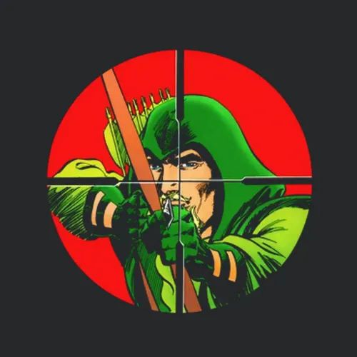 Green Arrow Tv Vintage Crosshairs Cartoon Hero