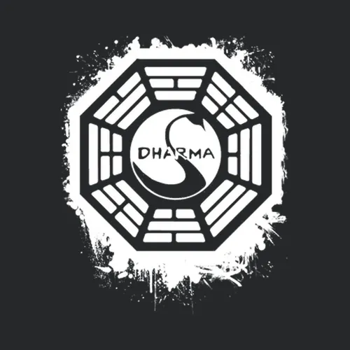 New Lost Tv Show Dharma Swan Station Logo Cool