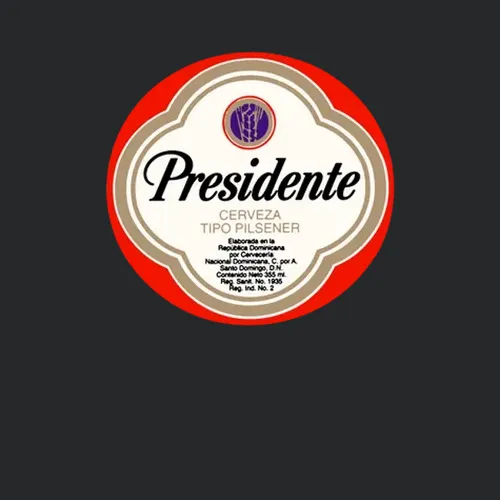 Presidente Beer Retro Brewery Logo
