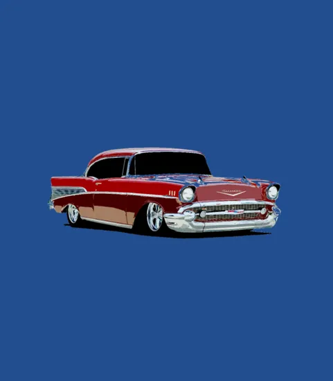 1957 Chevy Bel Air Stylized Color