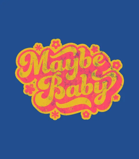 Maybe Baby 70s Style Vintage Look