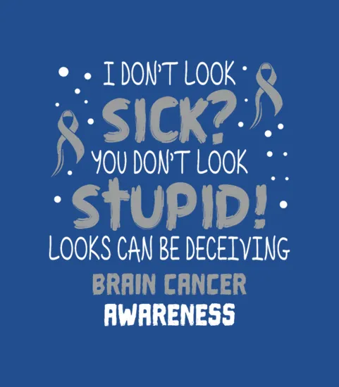 Awareness Gifts Brain Cancer Shirt