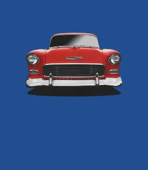 1955 Belair Front Red