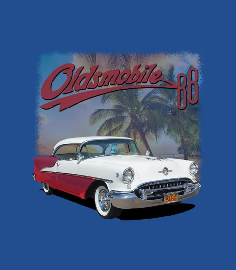 1955 Oldsmobile Red