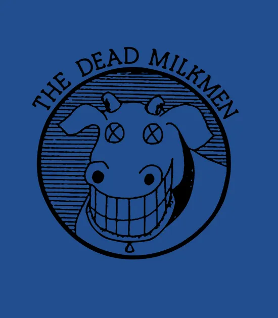 Dead Milkmen Cow Logo White Licensed Adult Cow