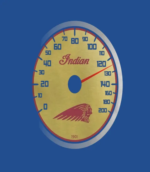 Indian Vintage Motorcycle Dial
