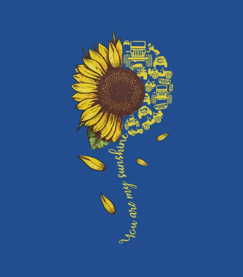 Sunflower You Are My Sunshine Jeep